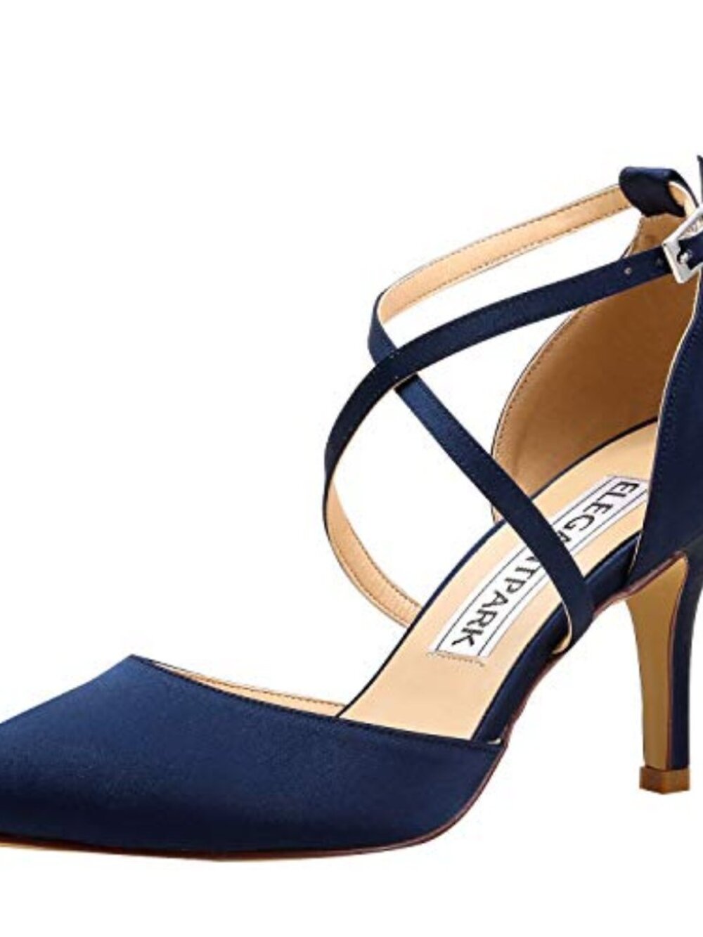 🆕 Women Pointed Toe High Heels Pumps Evening Party Dress Shoes - Navy Blue